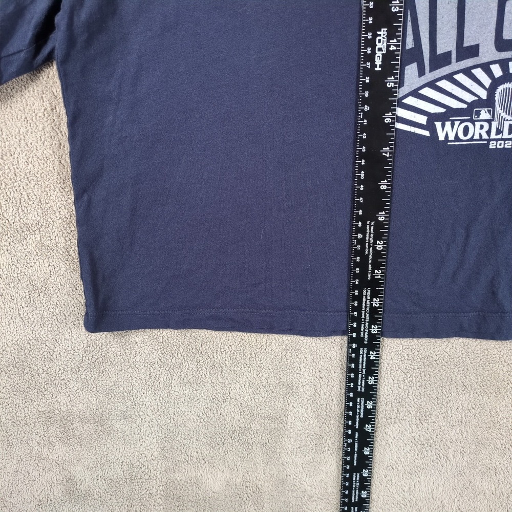 Majestic Threads T-Shirt Womens 2XL Blue New York Yankees 99 Judge Cropped NWT - Picture 3 of 6